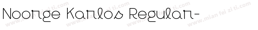 Noorge Karlos Regular字体转换